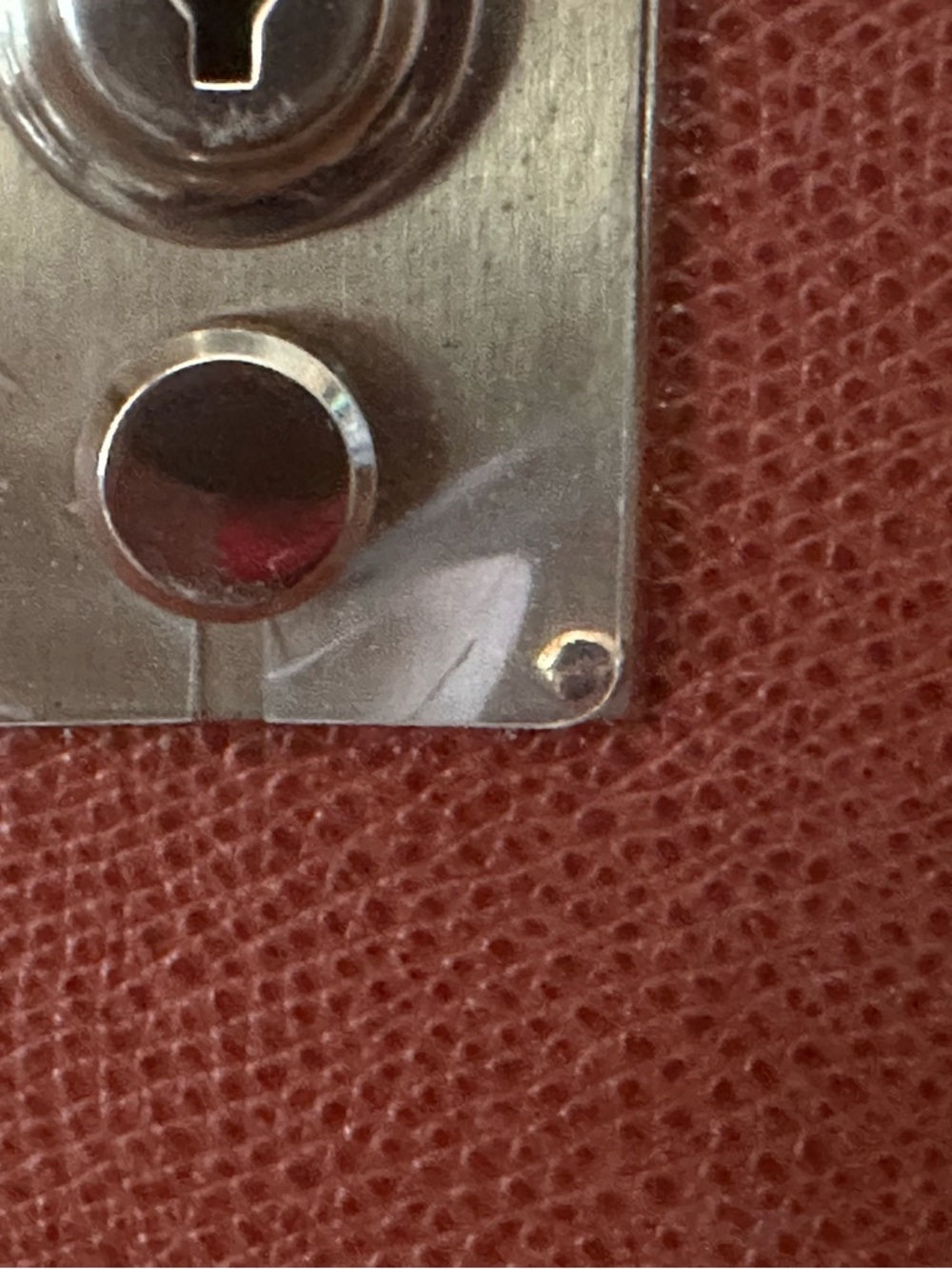 VTG Valentino Garavani Classic Brown Leather EnvelopeClutch Bag W/Gold Hardware - Picture 5 of 12